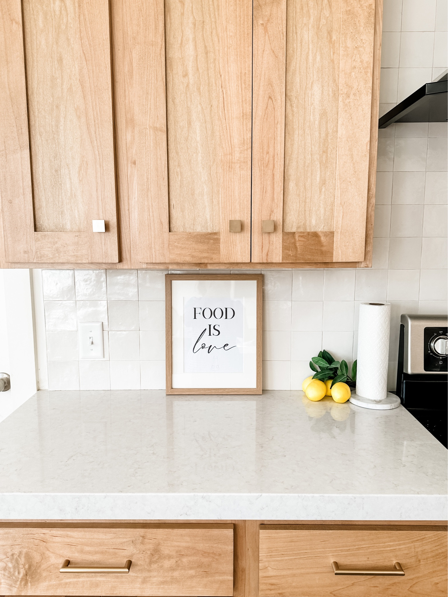 A simple little message, fit for the kitchen. ❤️ Free printable - just message me for the link! Grab the frame I used in my LTK  