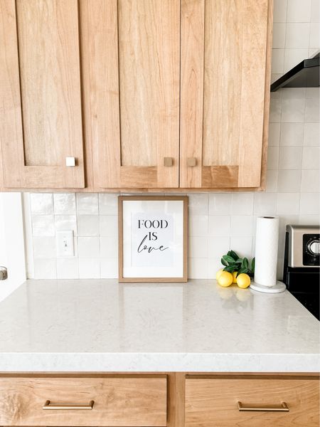 A simple little message, fit for the kitchen. ❤️ Free printable - just message me for the link! Grab the frame I used in my LTK  