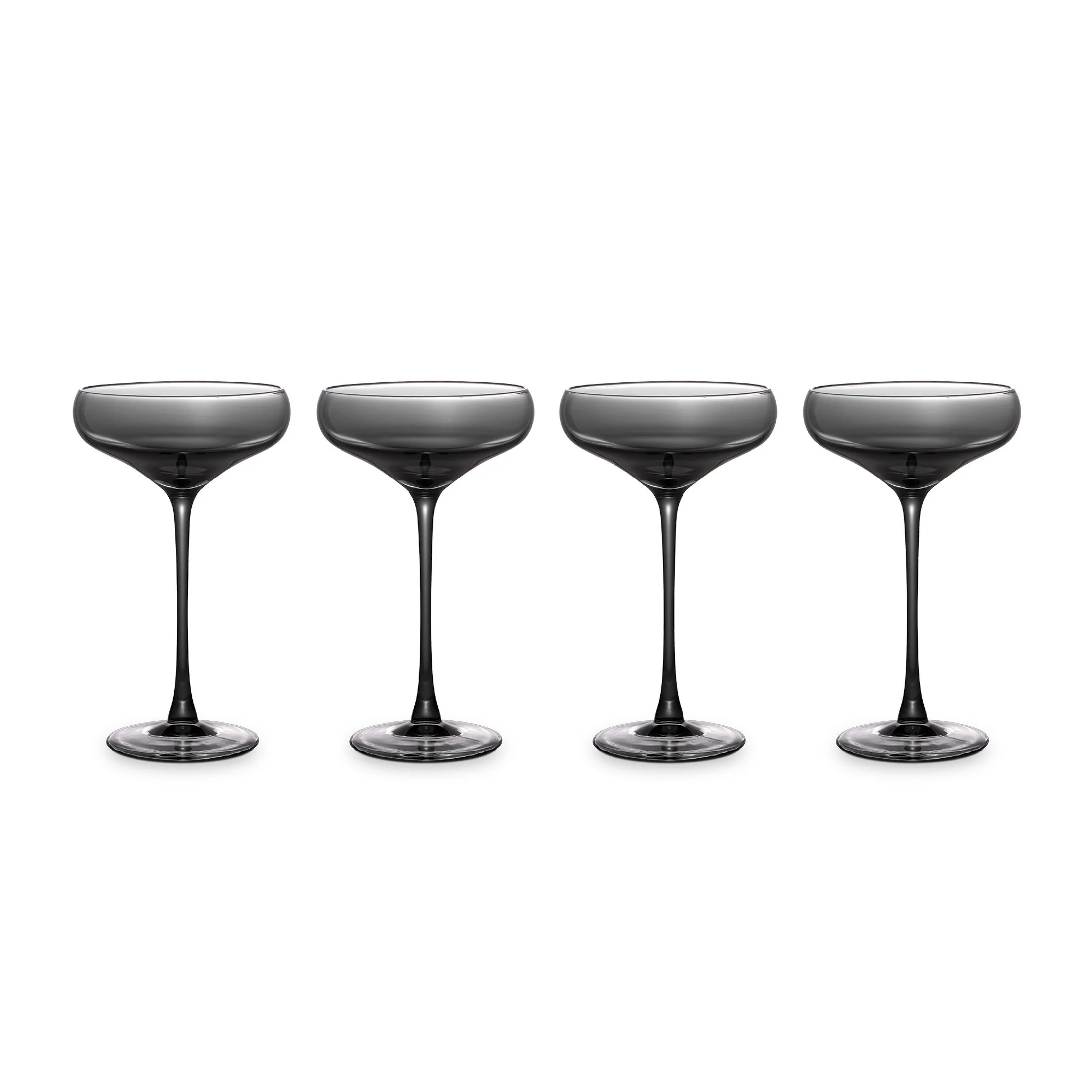 Thyme & Table 10 fl oz Iridescent Smoke Sphere Coupe Cocktail Glasses, Set of 4 | Walmart (US)