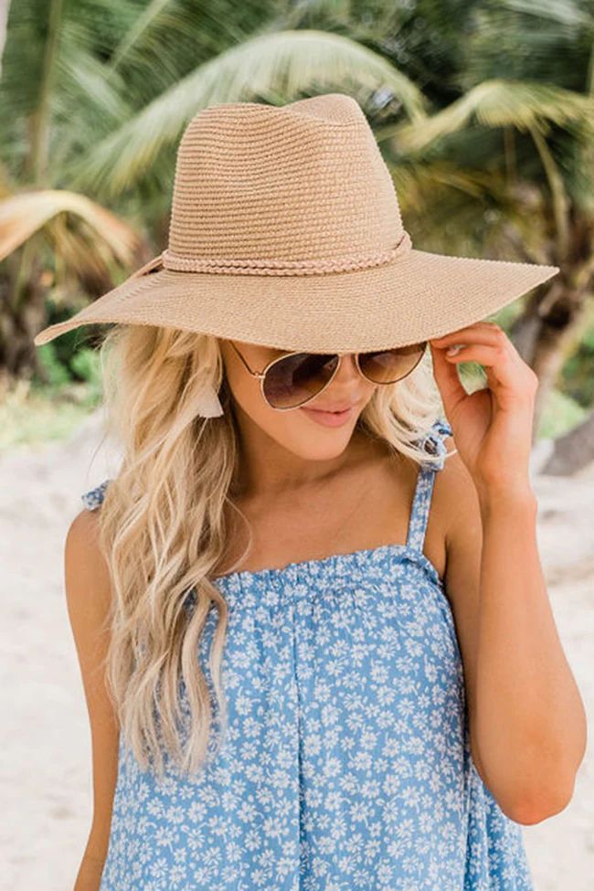 Take A Weekend Away  Straw Fedora Tan | The Pink Lily Boutique