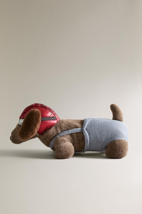 CHILDREN'S DACHSHUND AVIATOR PLUSH TOY | Zara US