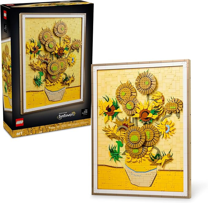 LEGO Art Vincent Van Gogh – Sunflowers Building Set for Adults - Home Decor Idea - Brick Built ... | Amazon (US)