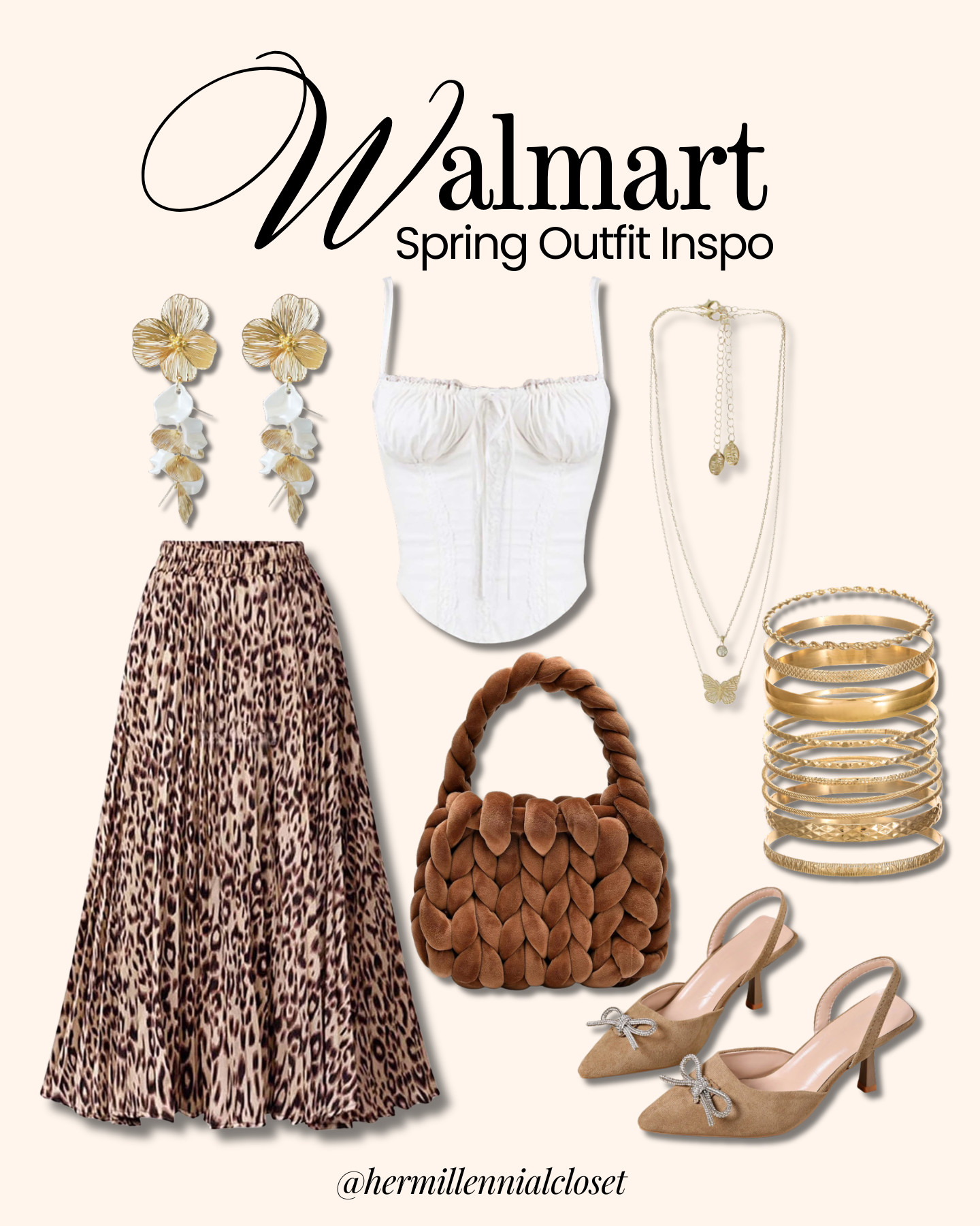 Walmart Spring Outfit 🐆✨

Chic, effortless, and ready to wear, Shop the look sis 🤎 

 #LTKootd #LTKSeasonal
