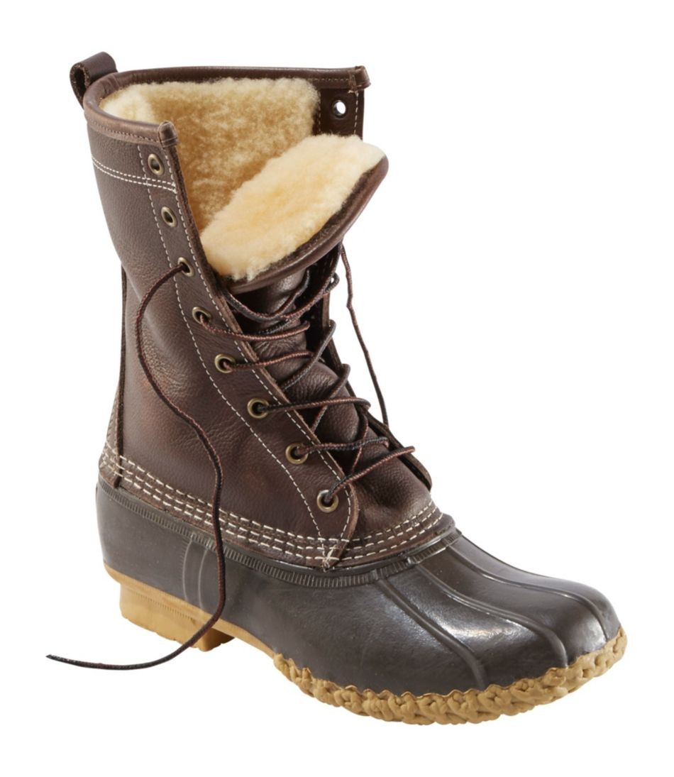 Women's Bean Boots by L.L.Bean®, 10" Shearling-Lined | L.L. Bean