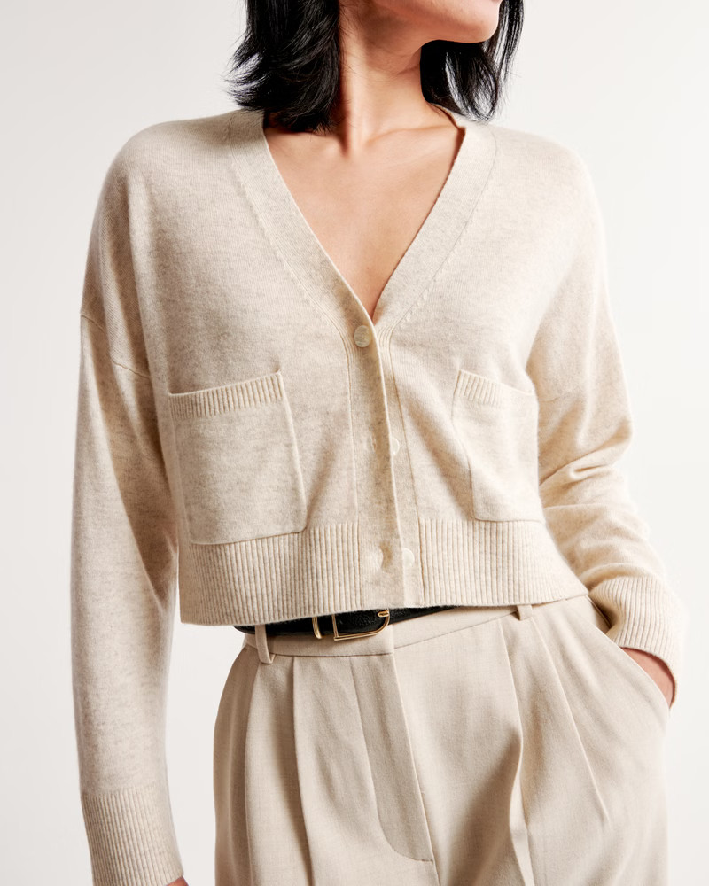 Women's Cashmere Cardigan | Women's Tops | Abercrombie.com | Abercrombie & Fitch (US)