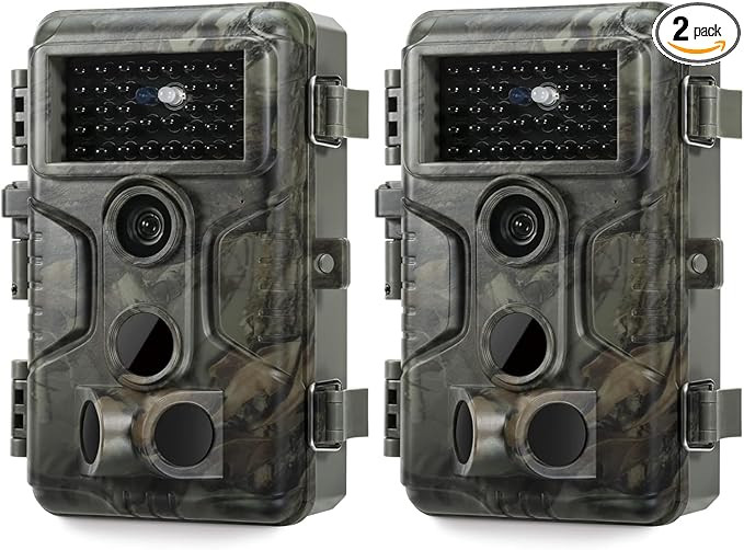 GardePro A3S Trail Camera 2 Pack, 64MP 1296p, Next-Gen Image Technology, Game Camera with Clear 1... | Amazon (US)