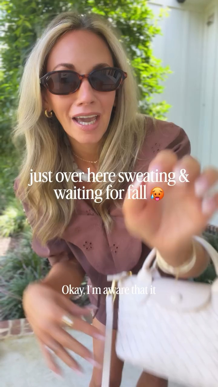 If I’m going to be sweating out here, i might as well look cute while doing it! I love this top with denim shorts right now, but it will be so cute in the fall with a pair of jeans or even trouser pants! I’m seeing lots of brown trending this year and I’m totally here for it! Anyone else ready for fall?! 🙋‍♀️

#LTKSeasonal #LTKootd