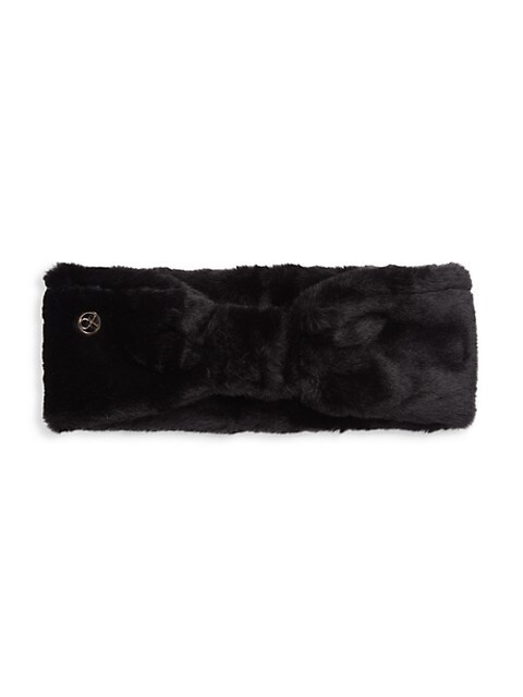 Calvin Klein Knotted Faux Fur Headband on SALE | Saks OFF 5TH | Saks Fifth Avenue OFF 5TH