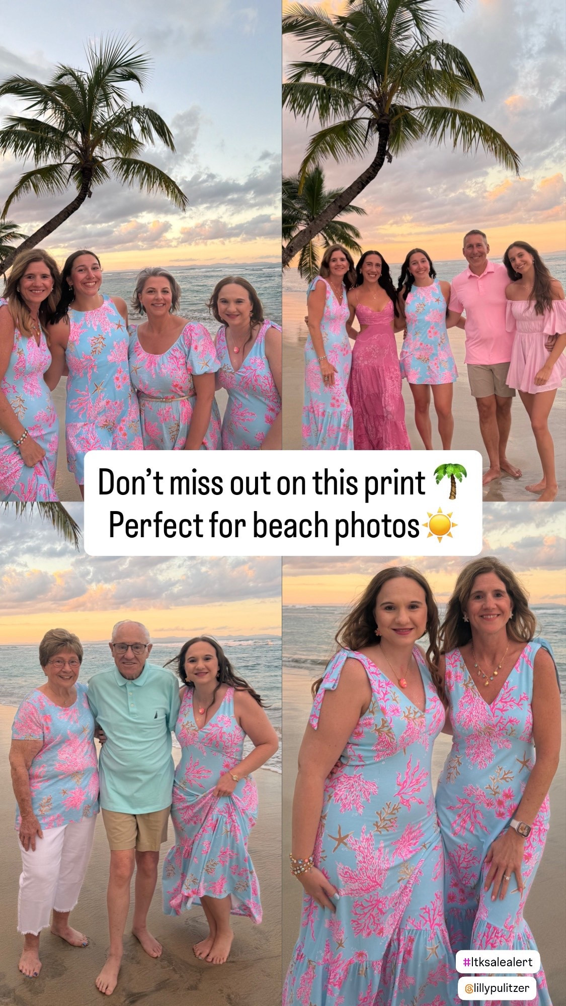 Lilly Pulitzer Sale 
This print is stunning in photos, especially with the perfect sunset 🌅
Such a beautiful option for beach photos, family pictures, and vacations — and the price right now makes it even better.

So many pieces still available in this print in the Lilly Pulitzer sale — don’t miss out before sizes sell through.

✨ Linking all the options I found in this gorgeous print ✨

Lilly Pulitzer
Lilly sale
beach dress
vacation dress
family photo outfits
matching outfits
resort wear
tropical print dress
sunset photos
spring summer dresses
vacation outfits
beach vacation style
women over 40 style
women over 50 style

#lillypulitzer
#lillysale
#ltksalealert
#ltkfinds
#ltkit
#beachdress
#vacationstyle
#familyphotos
#sunsetphotos
#resortwear
#tropicalstyle
#springstyle
#summerstyle
#womenover40style
#womenover50style

#LTKBeauty #LTKFindsUnder100 #LTKTravel #LTKSaleAlert