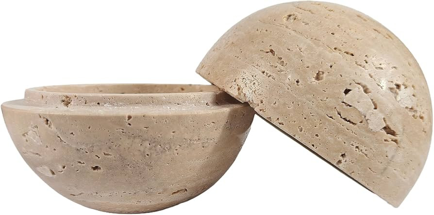 Natural Stone Sphere Incense Holder: 4" D Hand-Carved Aromatherapy Burner for Yoga, Meditation & ... | Amazon (US)