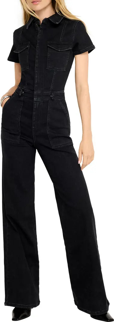 Good American Fit For Success Denim Jumpsuit | Nordstrom | Nordstrom