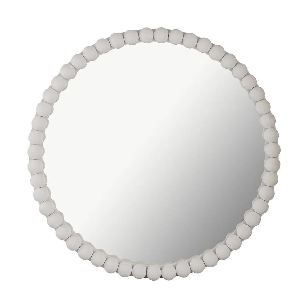 TOV Furniture Baria White Wooden Mirror | Walmart (US)
