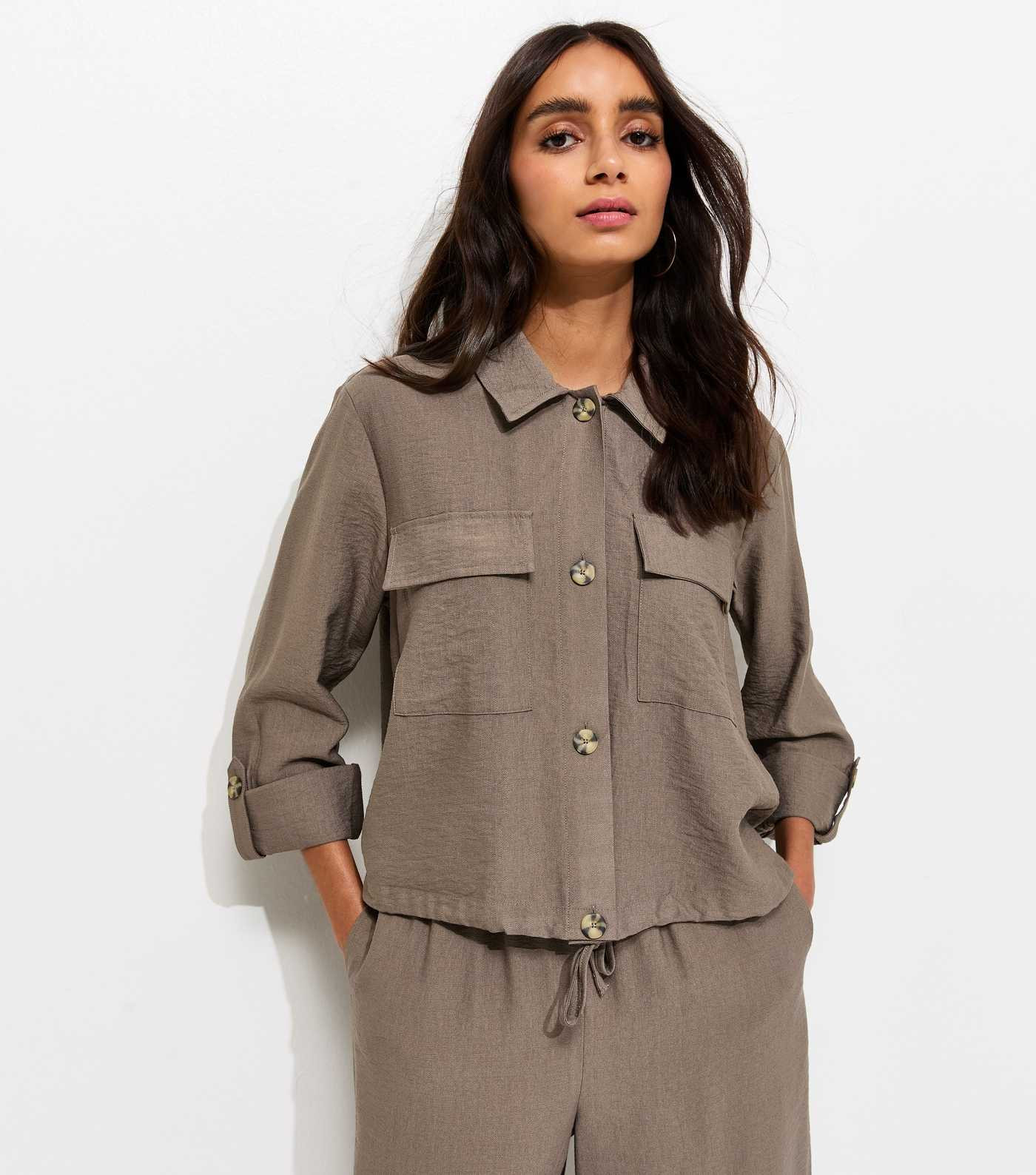Brown Flap Pocket Shirt | New Look | New Look (UK)