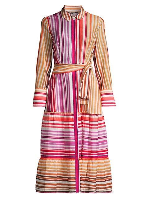Constance Striped Belted Shirtdress | Saks Fifth Avenue