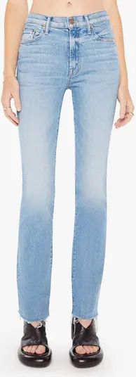 The Insider Sneak Frayed High Waist Bootcut Jeans | Nordstrom