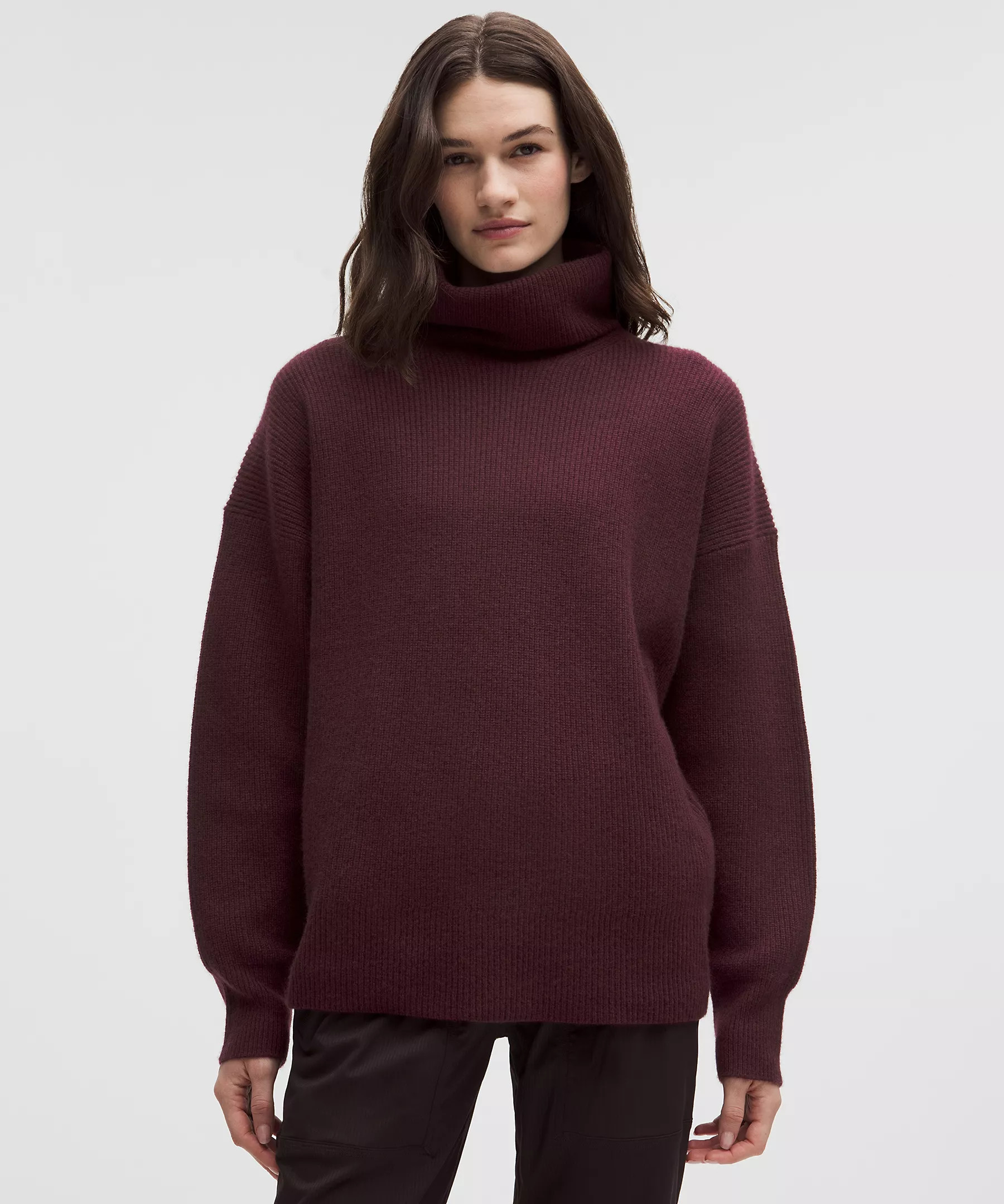 Oversized Cashmere Funnel-Neck Sweater | Women's Sweaters | lululemon | Lululemon (US)