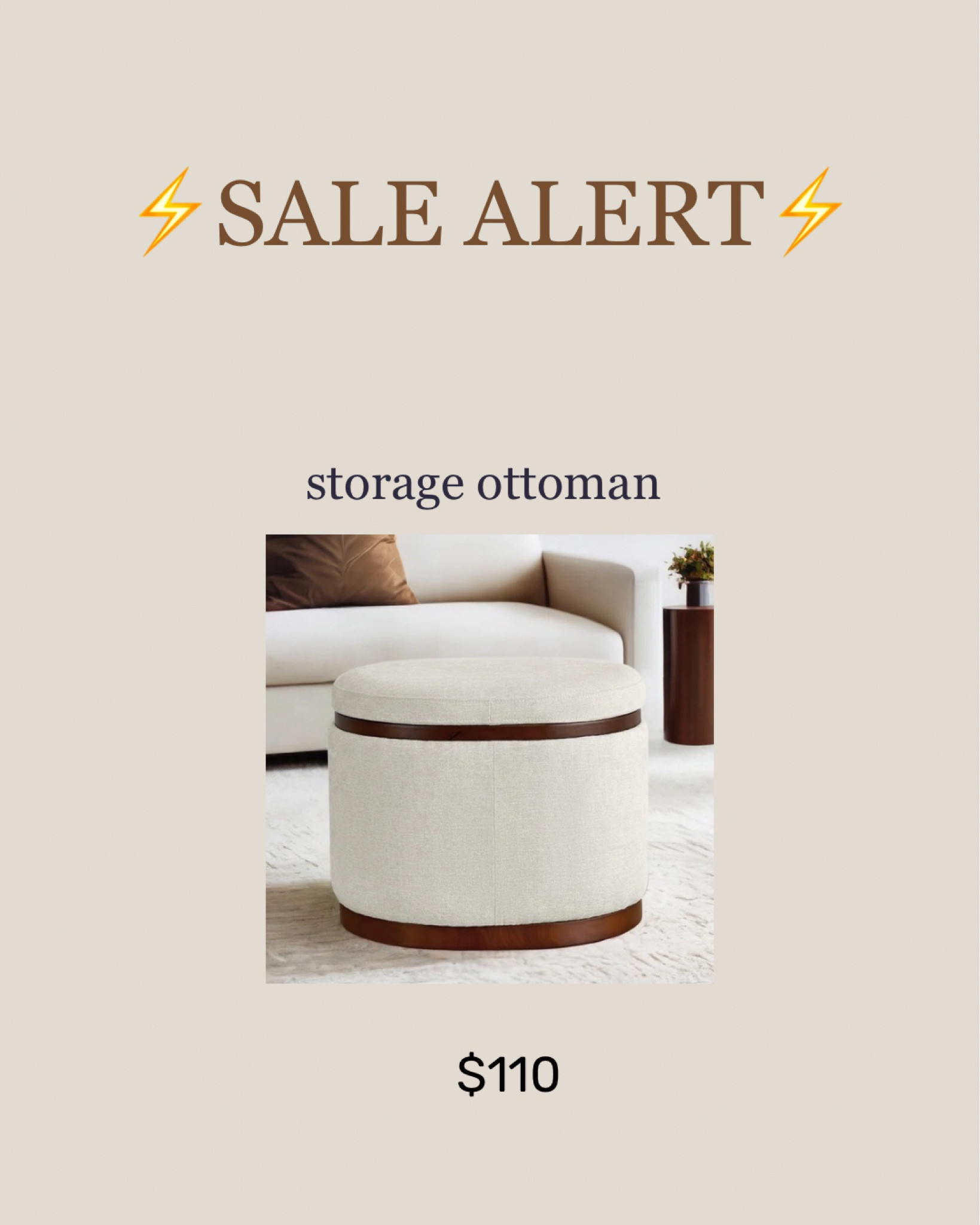Storage ottoman from wayfair 

#LTKHome #LTKSaleAlert