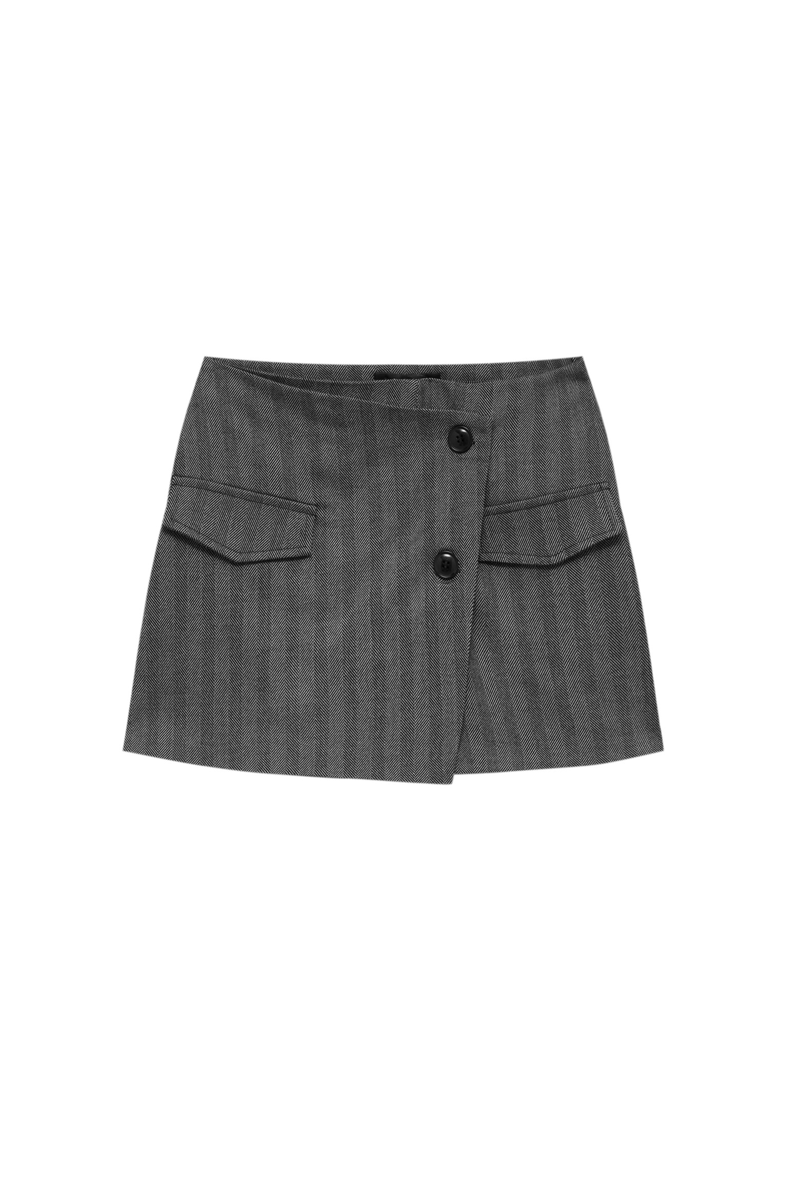 Jupe-short portefeuille chevrons | PULL and BEAR FR