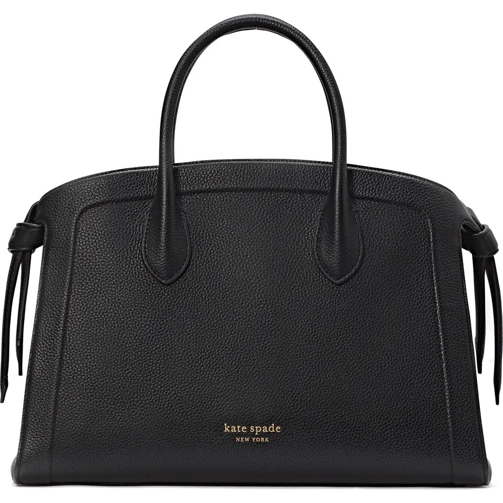 Kate Spade New York knott large zip top satchel bag in Black at Nordstrom Rack | Nordstrom Rack
