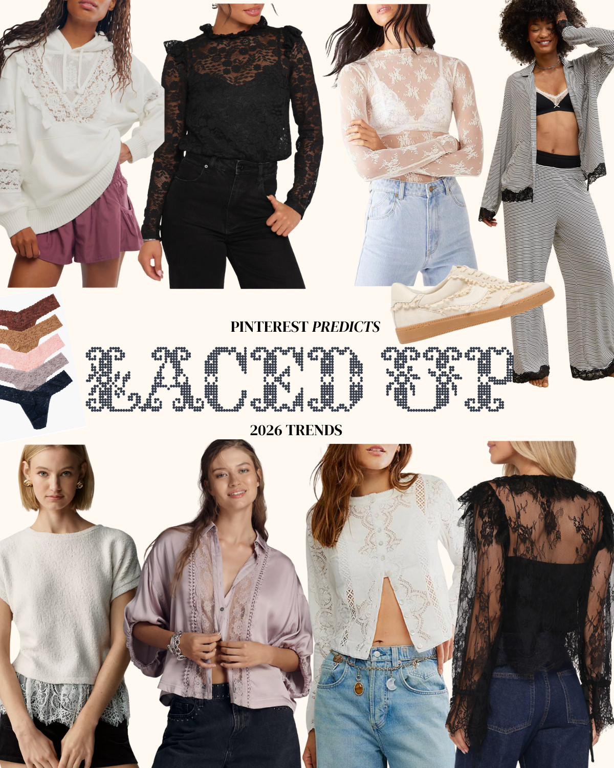 Pinterest Predicts is showing a huge trend for all things lace for 2026! These are some of our favorite lace styles we're seeing right now!  

 #LTKSaleAlert