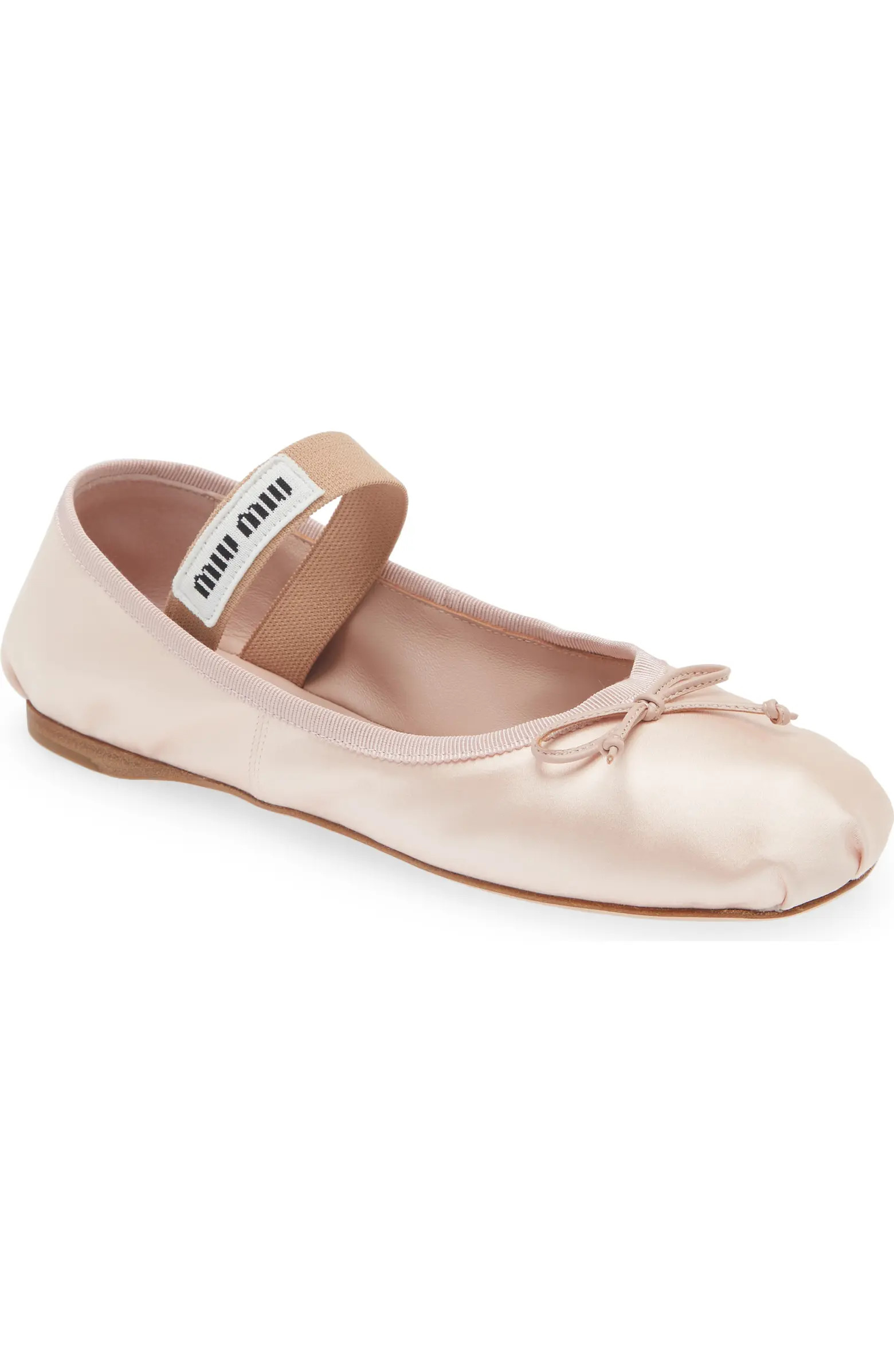 Logo Strap Ballet Flat (Women) | Nordstrom