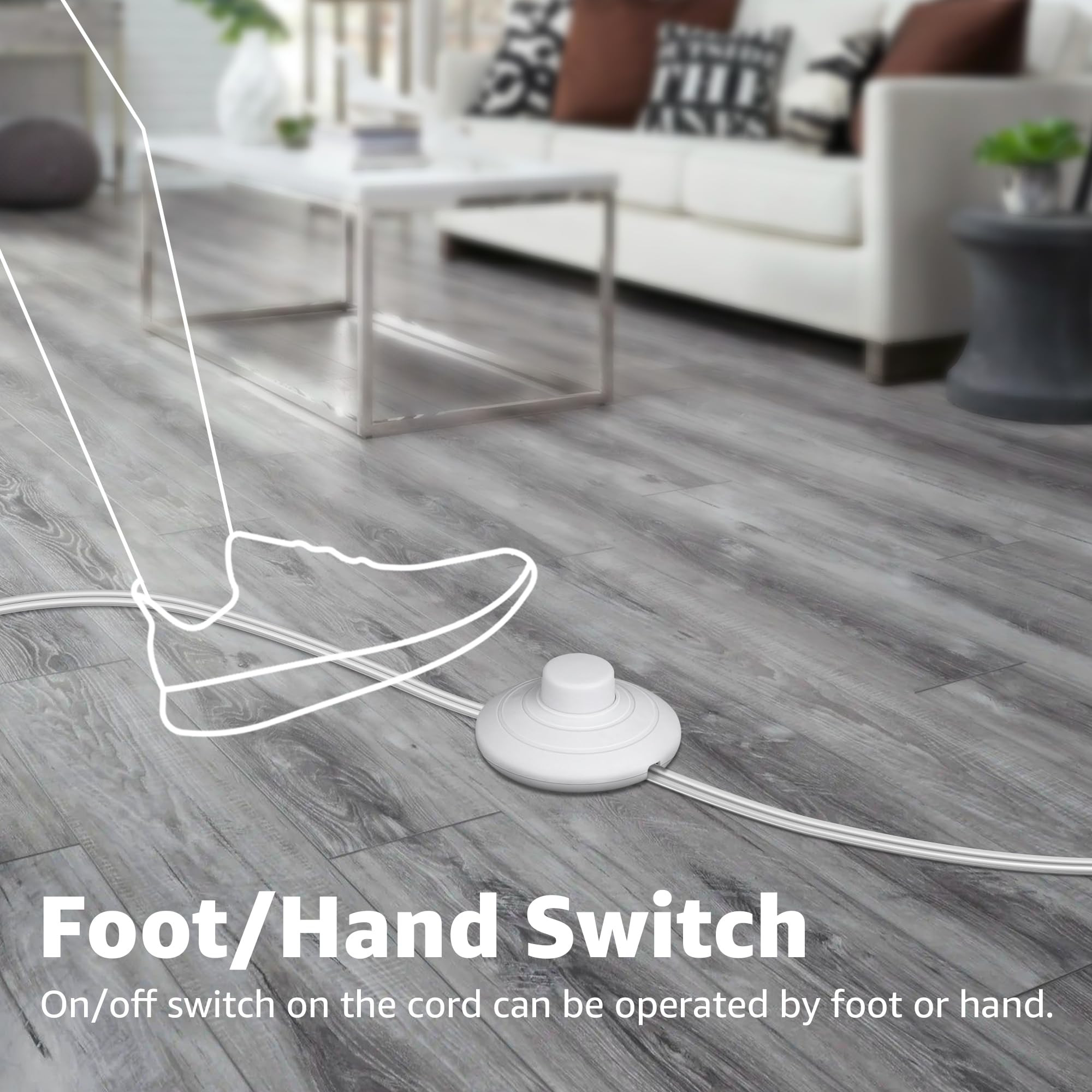 SUNVIE 2 Pack Uplighting Indoor Floor Can Light, 5W Up Lights with 2700K LED GU10 Bulbs, Uplights... | Amazon (US)