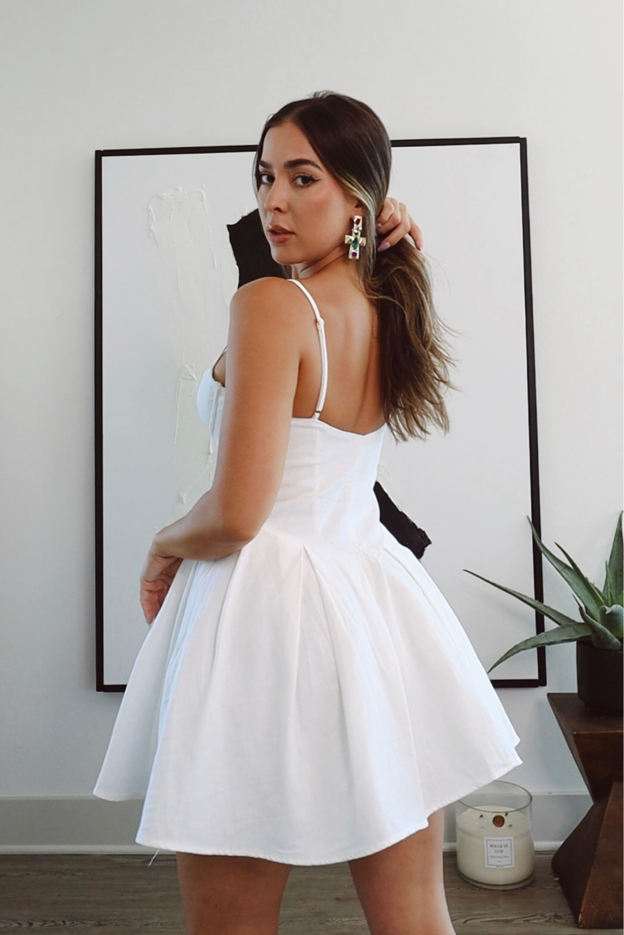 Meshki corset linen dress
Wearing a small 
San juan 
Vacation inspo 
Statement earrings

#LTKunder100 #LTKSeasonal #LTKstyletip