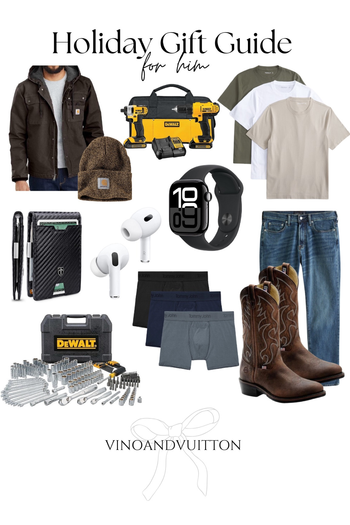Holiday gift guide for him 👏🏼

Abercrombie men
Men’s wear
Men’s outfits
Men’s gift guide
Gifts for him
Tool set
Carhart
Double H cowboy boots
Apple Watch


#LTKMens #LTKGiftGuide #LTKHoliday