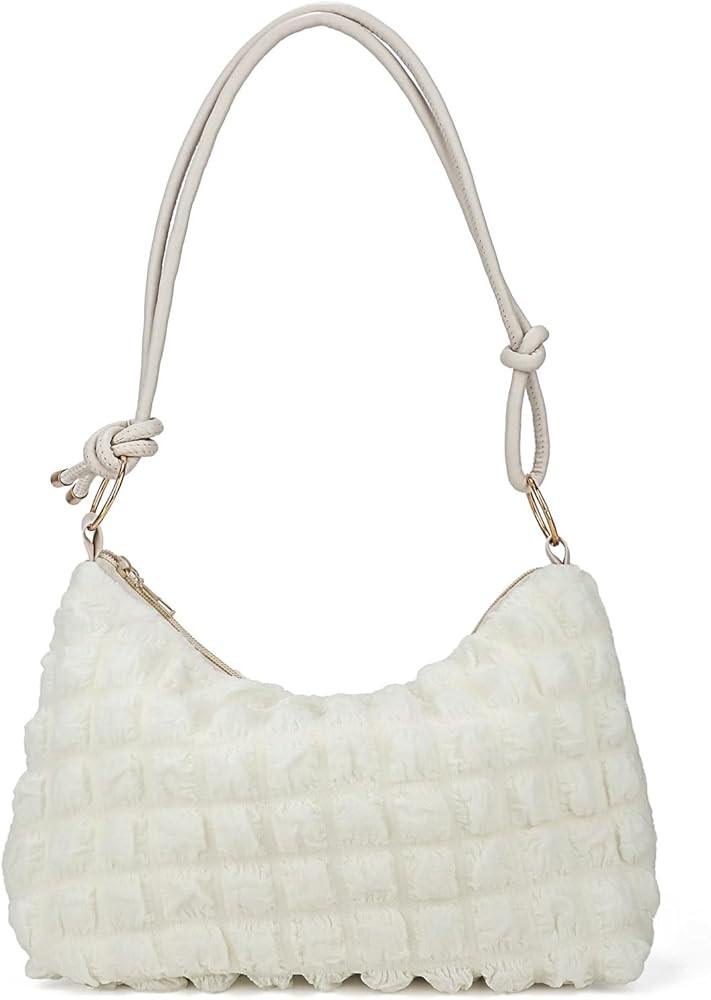 WHIPPY Shoulder Bags, Clutch Purses for Women Small Puffer Quilted Tote Bags Hobo Bags Ladies Cas... | Amazon (US)