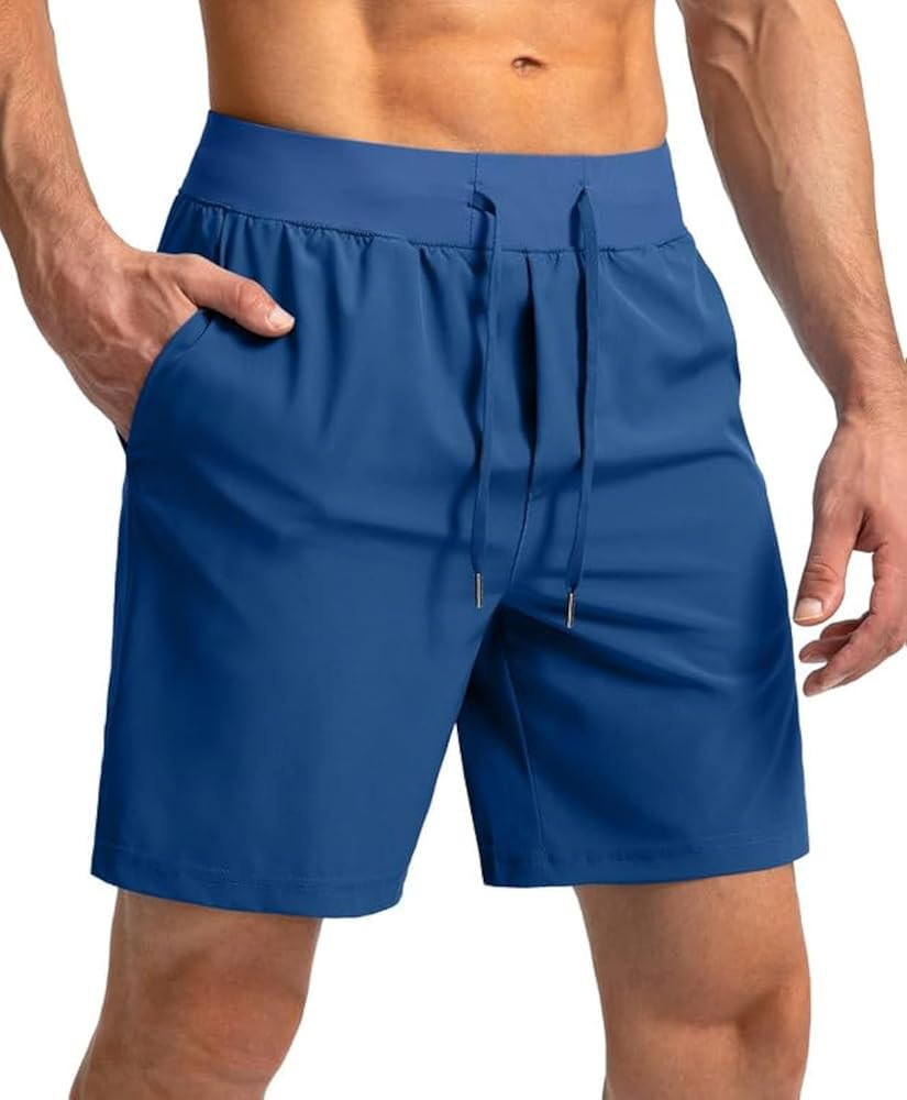 Men's Running Shorts with Zipper Pockets 9 Inch/ 7 Inch / 5 Inch Lightweight Quick Dry Gym Workou... | Amazon (US)