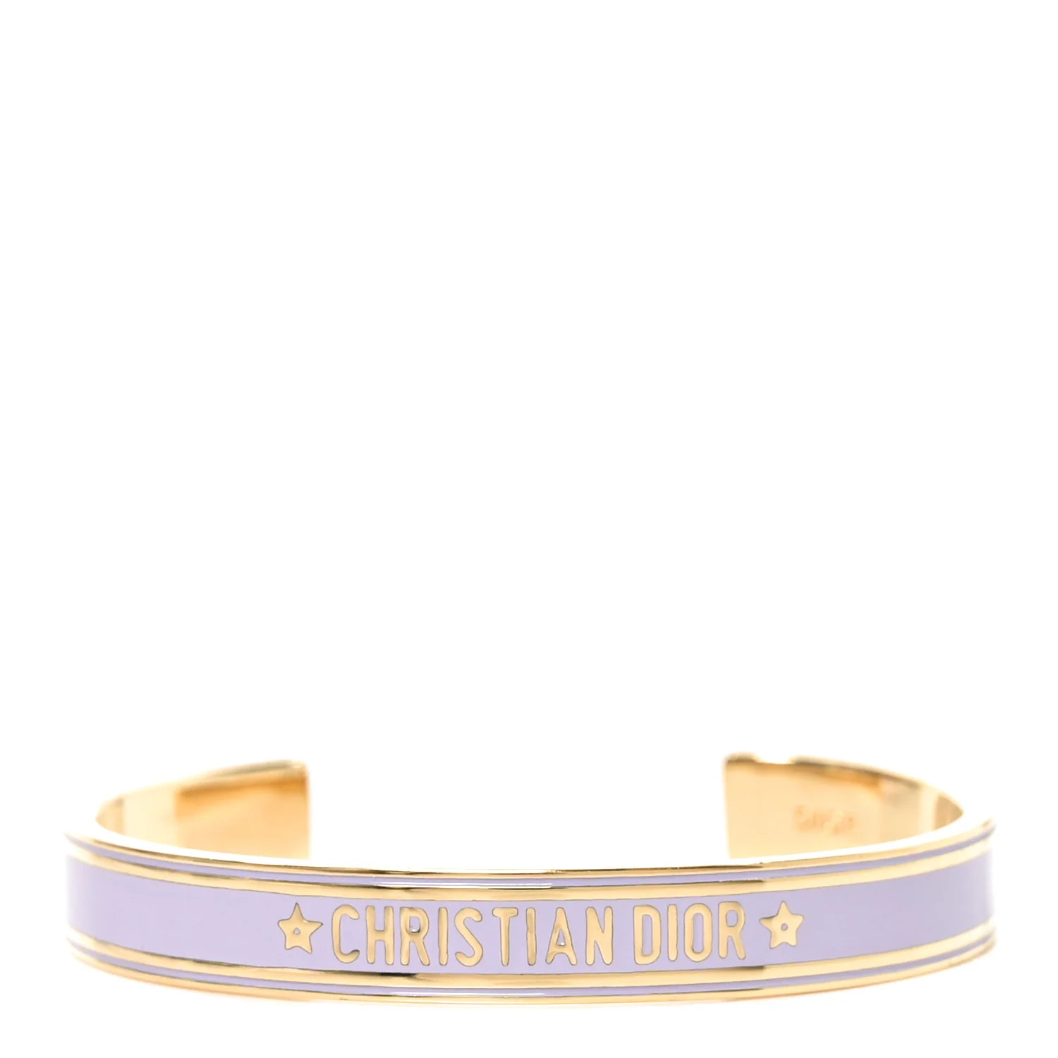 Metal Enamel Code Bangle Bracelet Lavender Gold | FASHIONPHILE (US)