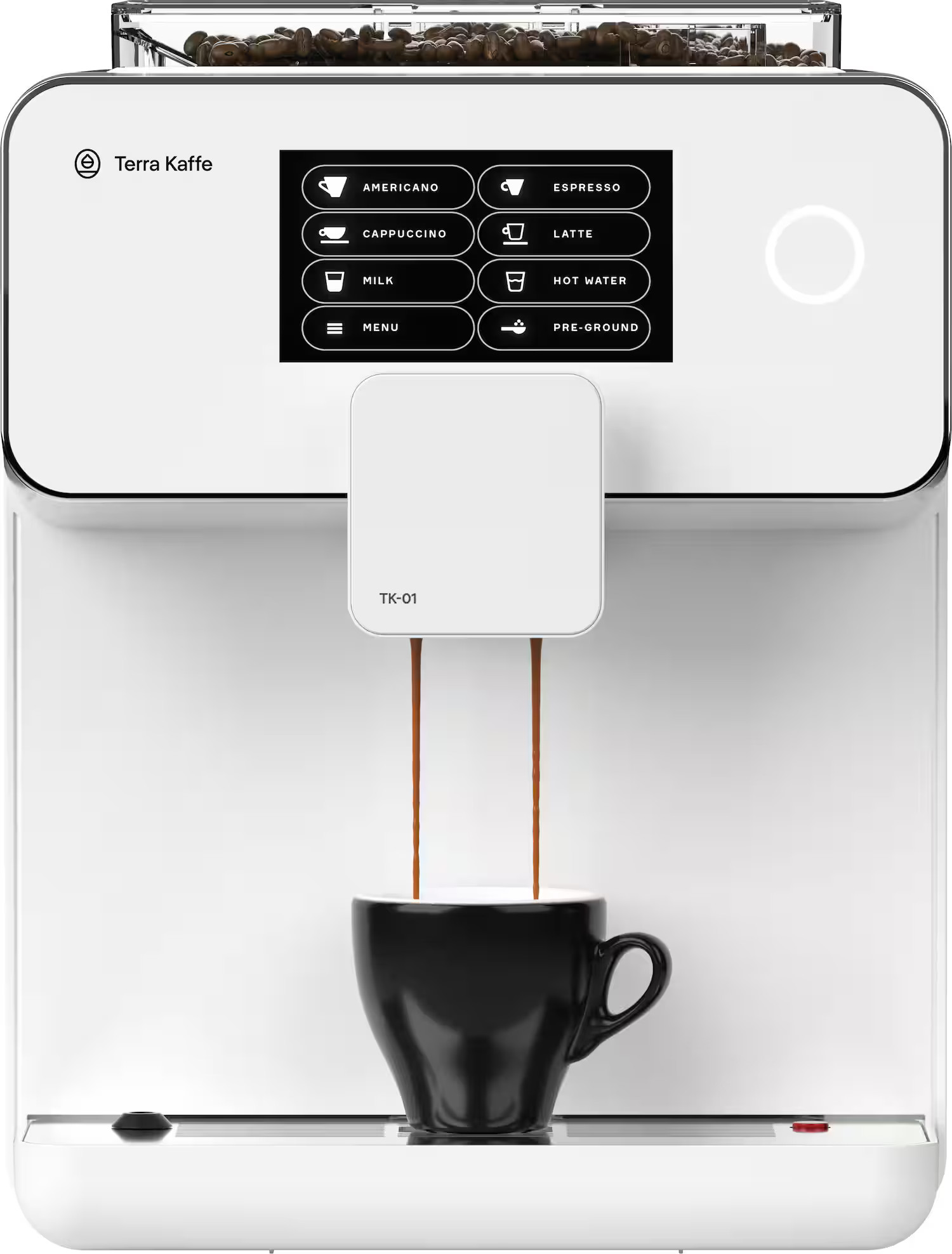 Terra Kaffe Super Automatic Programmable Espresso Machine with 19 Bars of Pressure, Milk Frother,... | Best Buy U.S.