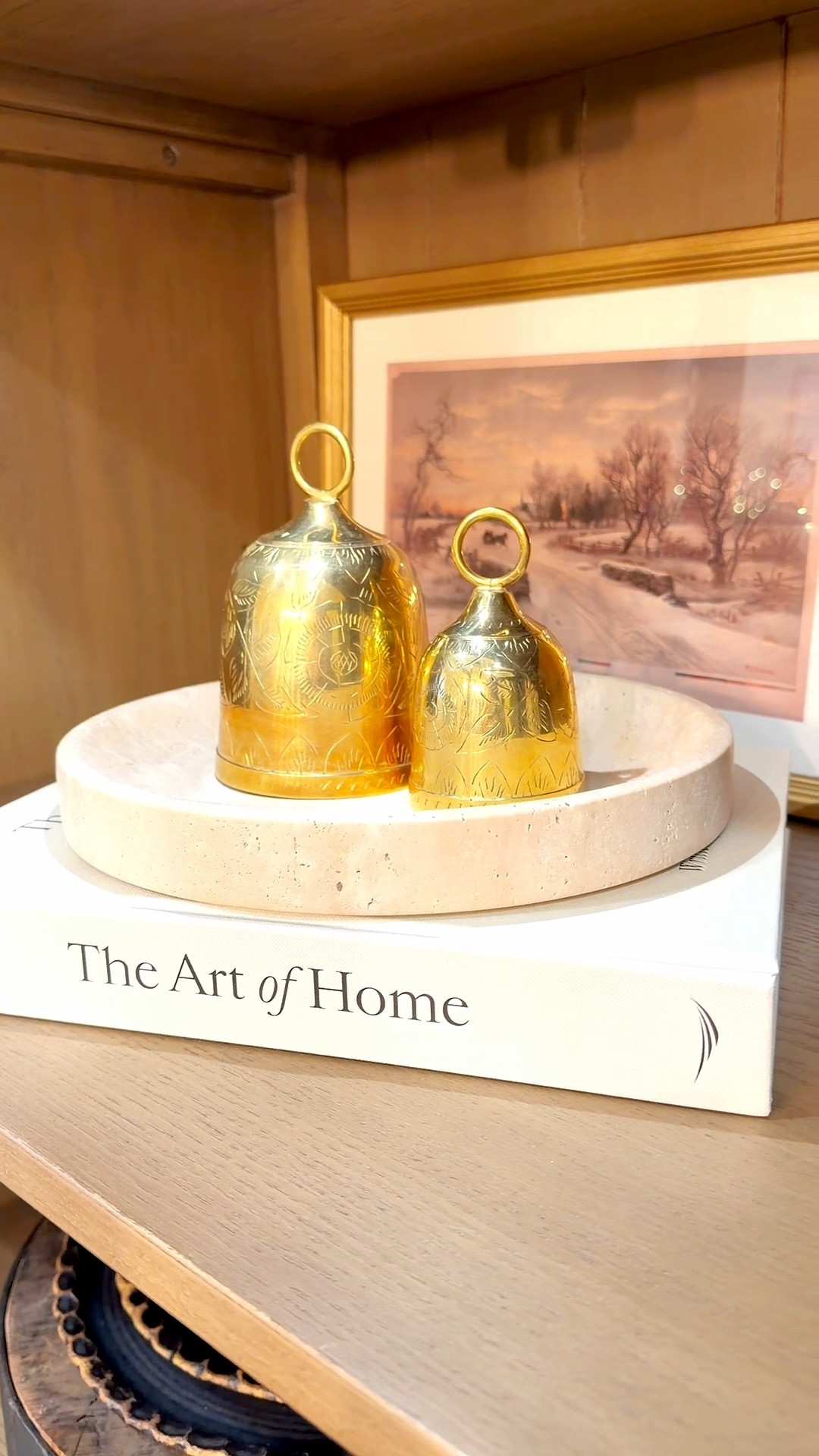 Shop the tray
https://rareearthmercantile.com/products/round-travertine-tray?_pos=1&_sid=698fd13d0&_ss=r

#LTKHoliday #LTKHome #LTKSeasonal