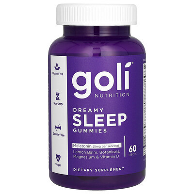 Goli Nutrition, Dreamy Sleep Gummies, 60 Gummies | iHerb
