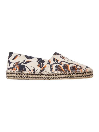 Isabel Marant - étoile Canaee Printed Cotton-canvas Espadrilles - Ecru | NET-A-PORTER (UK & EU)