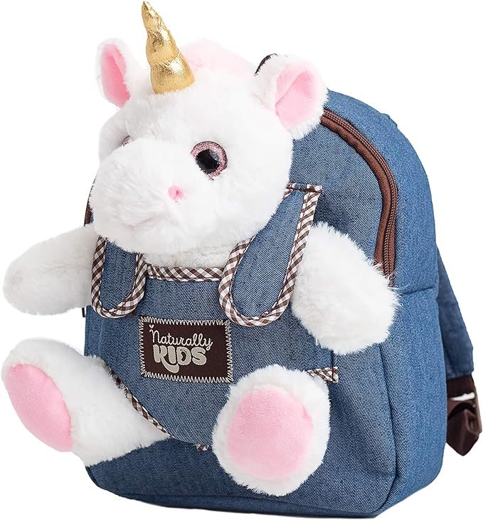 Naturally KIDS Small Unicorn Backpack for Girls Unicorn Toys for Girls Age 5 - Unicorns Gifts for... | Amazon (US)