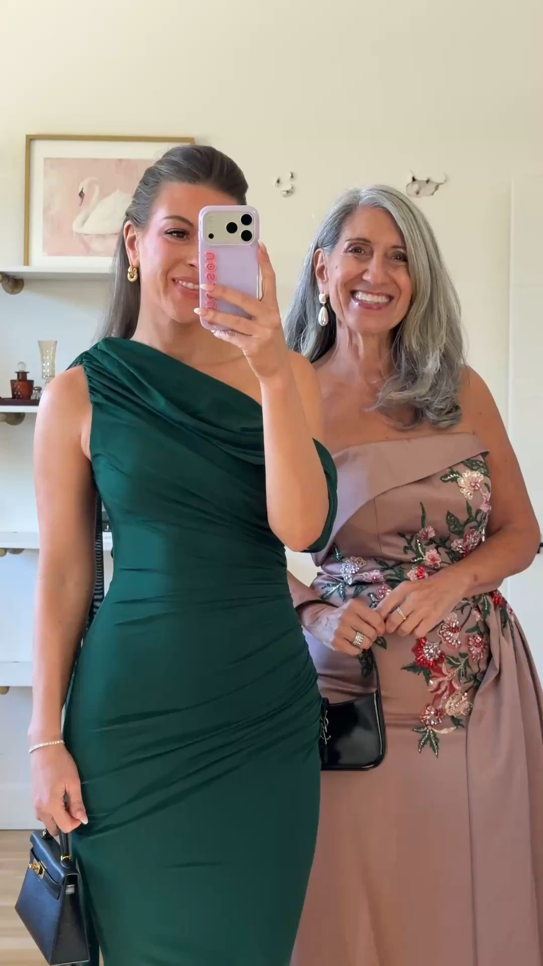 green one-shoulder gown with draped shoulder detail and fitted silhouette, mauve strapless gown with a folded sweetheart neckline and floral embroidery mom and me formal wedding guest and mother of the bride dresses 💍

mac duggal: emerson10

I’m 5’4” and wear a size small/2 

mom is 5’4” and wears a medium/6

fall wedding guest dresses, wedding guest dresses, cocktail dresses, semi-formal dresses, black tie wedding guest dresses, destination wedding guest dresses, garden party dresses, wedding guest outfit ideas, mom & me outfits, mom & me dresses, matching outfits, mother daughter outfits, family photo outfits, wedding guest dresses, mother of the bride, mother of the groom, wedding guest outfit ideas

#LTKSeasonal #LTKootd #LTKWedding