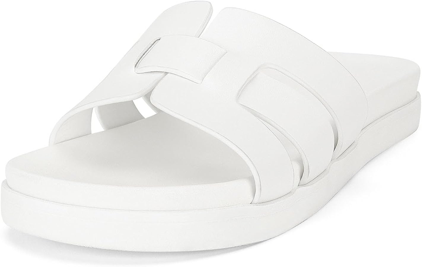 MICIFA H-Band Sandals for Women Comfortable Flatform Slides Sandals Round Toe Dressy Beach Summer... | Amazon (US)