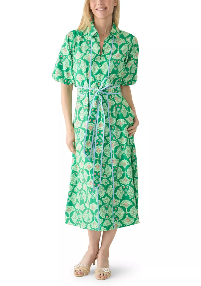 Women's Belted Midi Shirtdress | Belk
