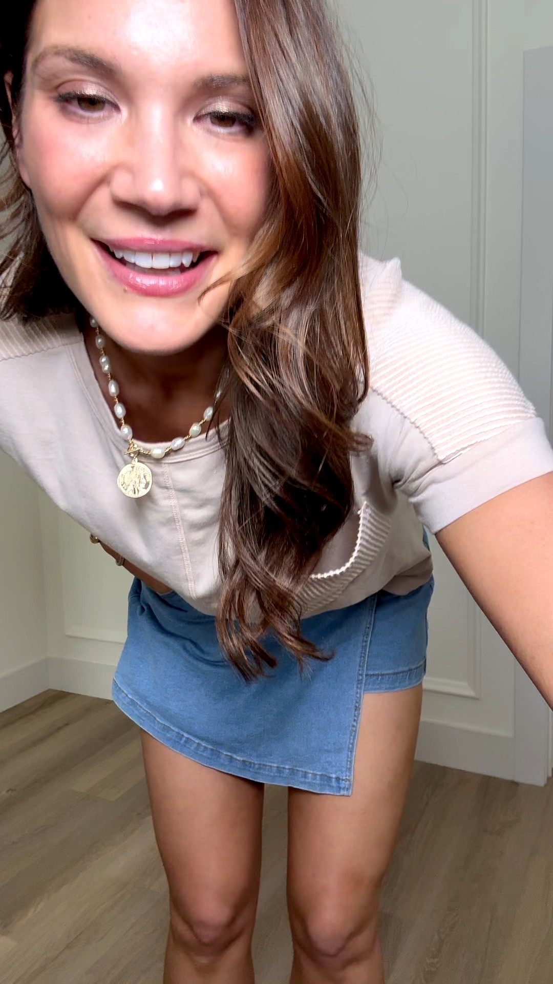 Slowly bringing back the spring looks. I love this skort, it is so stretchy, modest, and adorable. Wearing a size large. The texture on the pocket of this shirt makes it feel like such an elevated t shirt. Wearing the top in a size large. This is the perfect vacation outfit, comfy but still really cute.
 spring outfit, skort outfit, modest skort, stretchy skort, elevated t shirt, textured pocket tee, vacation outfit, comfy cute outfit, casual spring style, women’s everyday wear

#LTKootd #LTKSeasonal #LTKTall