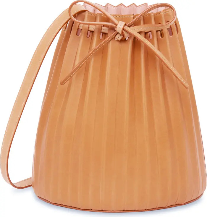 Pleated Leather Bucket Bag | Nordstrom