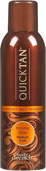 Body Drench QuickTan Instant Self Tanner Bronzing Spray, Salon-Quality Medium/Dark Tan, Streak-Fr... | Amazon (US)