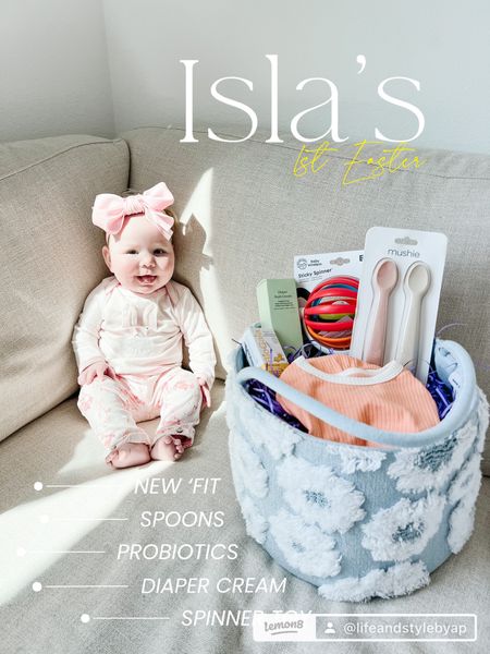 Isla’s first Easter basket! We opted for things she needed like a new outfit, probiotics, diaper cream, a toy and spoons! 

#LTKGiftGuide #LTKbaby #LTKunder50