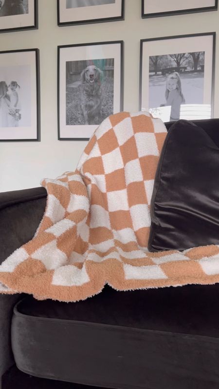 Trendy new fall blanket from Amazon! Comes in a few different colors too 🖤 

#LTKhome #LTKunder50 #LTKSeasonal