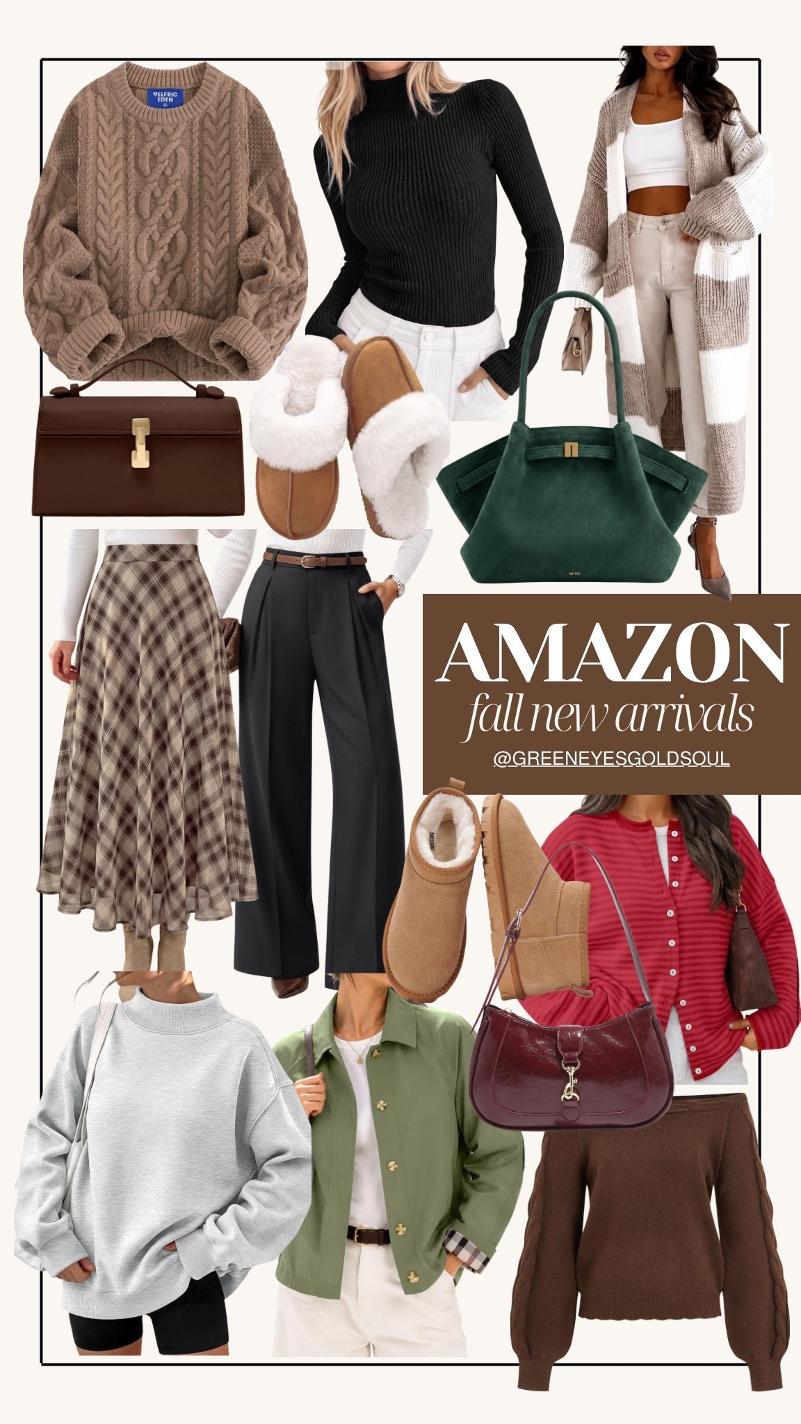 Amazon fall new arrivals are GOOD 🍂🤎 So many pieces for an easy fall wardrobe refresh—cozy cable knits, cardigans, tailored trousers, plaid skirts, jackets, bags and the cutest fall shoes. I’m loving the mix of rich browns, burgundy, olive and classic neutrals for everyday fall outfits!

Amazon fall fashion, Amazon fall new arrivals, Amazon fashion finds, fall outfits for women, fall wardrobe, fall capsule wardrobe, fall sweaters, cable knit sweater, fall cardigan, tailored trousers, plaid midi skirt, fall jackets, fall handbags, suede bag, burgundy bag, fall shoes, cozy slippers, fall workwear, business casual outfits, preppy fall outfits, classic fall style, affordable fall fashion

#AmazonFashion #AmazonFinds #FallFashion #FallOutfits #FallStyle #AmazonStyle

#LTKWorkwear #LTKSeasonal #LTKootd