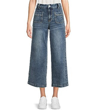Dear John Audrey Stretch Denim High Rise Flare Leg Cropped Jeans - 32 | Dillard's