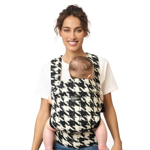 Momcozy Baby Carrier - Ergonomic, Cozy and Lightweight Carrier for 7-45lbs, Effortless to Put On, Ideal for Hands-Free Parenting, Enhanced Lumbar Support, Purehug for Infant to Toddler, Houndstooth | Amazon (US)