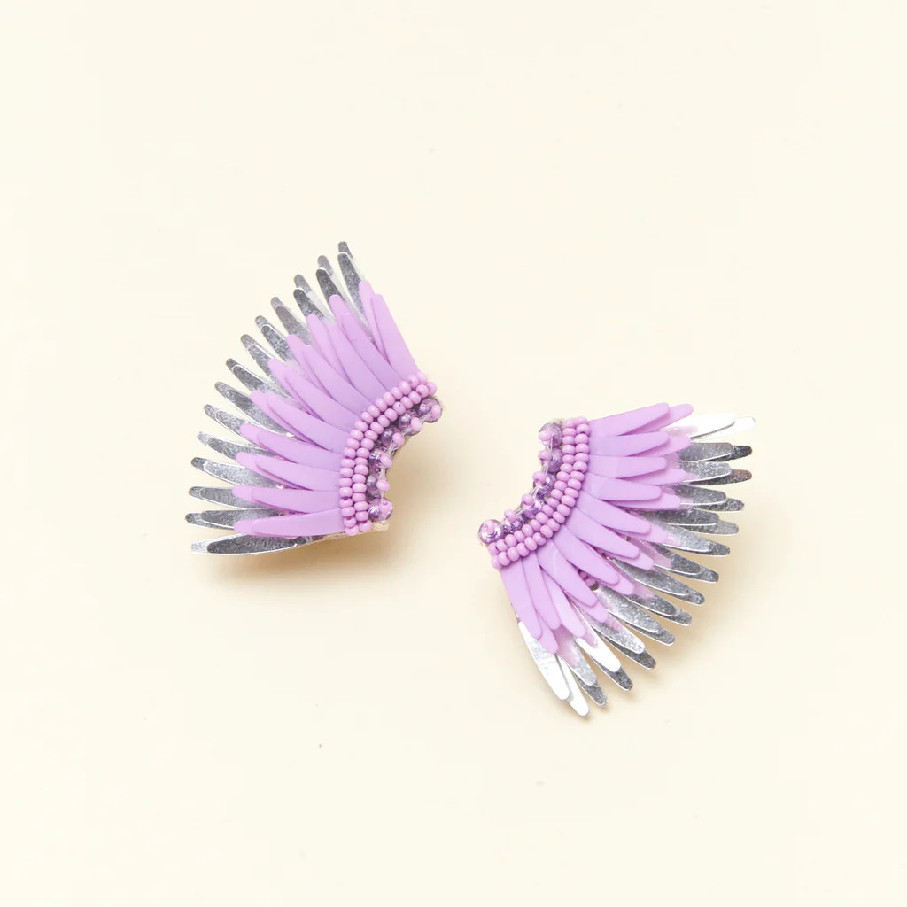 Mini Madeline Earrings Purple | Mignonne Gavigan