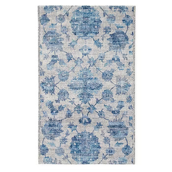 Fieldcrest Windsor Floral Washable 20"X34" Indoor Rectangular Accent Rug | JCPenney