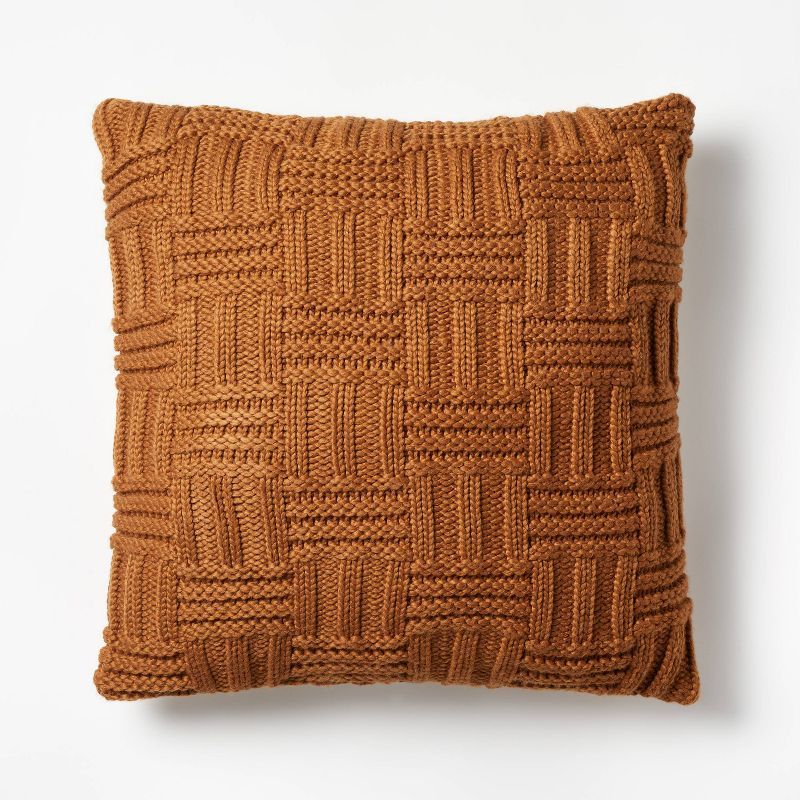 Basket Weave Knit Throw Pillow - Threshold™ designed with Studio McGee | Target